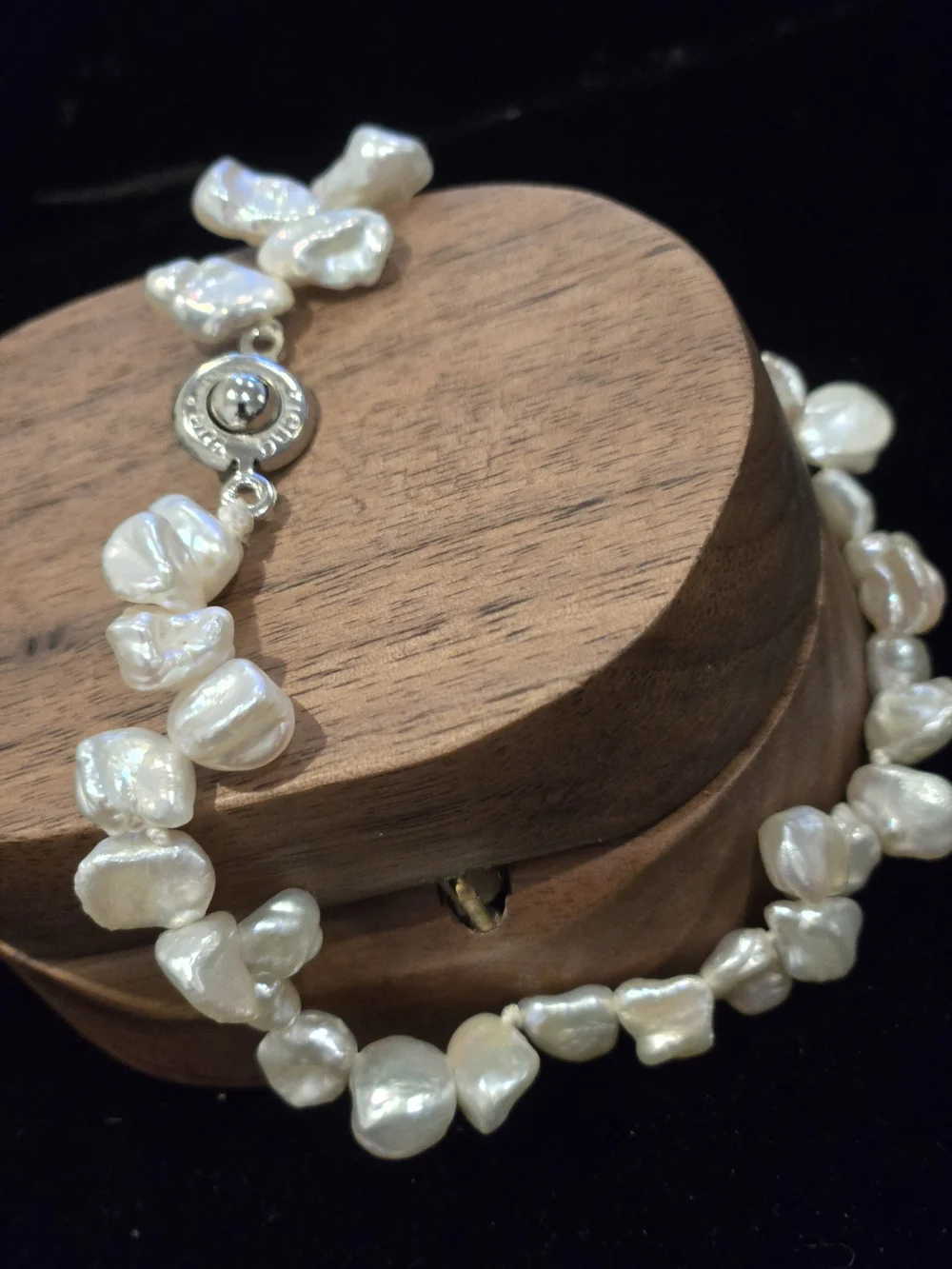 Teng Yue Freshwater Pearl Cluster Bracelet - Cream Pearl